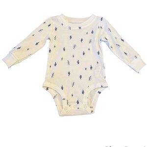 3/$25 Carter’s Lightening Bolt Long Sleeve Onesie NWOT